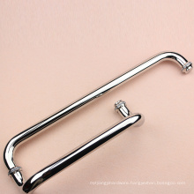 High Quality Polished plate Glass Door Pull Handle Set